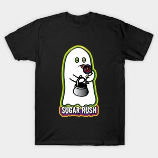 Halloween Ghost Sugar Rush Lollipop T-Shirt